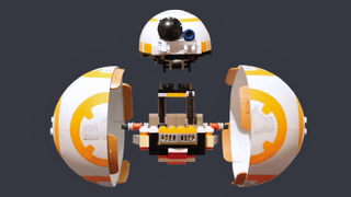 Illustration for article titled A Clever Star Wars fan Figured Out How to Build a Tiny Rolling BB-8 Using Only Lego